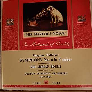 Symphony no 6 by Sir Adrian Boult