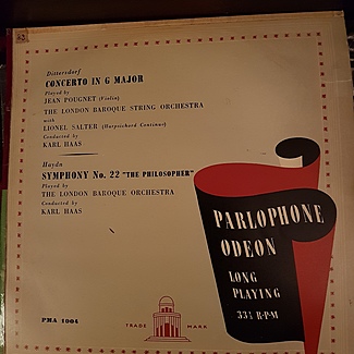 Dittersdorf concerto in g major by Jean Pougnet The London Baroque Symphony Orchestra