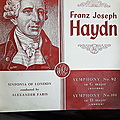 Haydn symphonies 92 in g major and 104 in d major