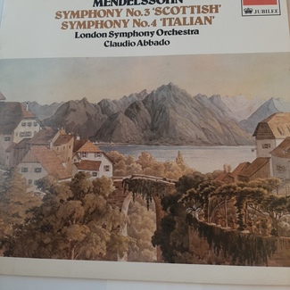 Symphony no 3 Scottish/Symphony no 4 Italian