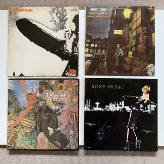 Job Lot - 4 Records - Nice Gear! Led Zep, Bowie, Santana, Roxy Music