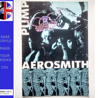 AEROSMITH - PUMP TOUR - 1989 - LARGE FORMAT PROGRAMME IN EX CONDITIONS (TINY WEARS ON EDGES/CORNERS)