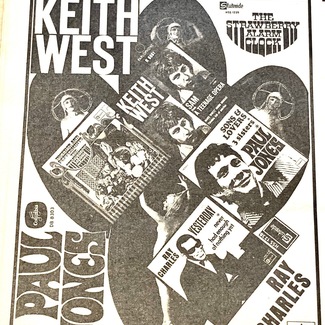 HIT WEEK MAGAZINE 12/67 - KEITH WEST Counter Culture HIPPIES Beatles ZIPPS After Tea Jimi Hendrix