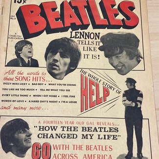 BEATLES COMIC - Charlton Publications Vol. 1 #6 fan magazine comic book size OBSCURE 1965