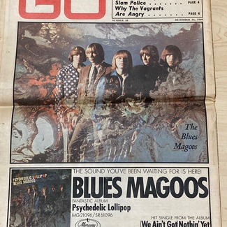 GO #38 Dec. 1966 BLUES MAGOOS New Vaudeville Band BEATLES Chad & Jeremy VAGRANTS