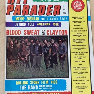 HIT PARADER #77 December 1970 - JETHRO TULL Russ Cochran STONES Blood Sweat Tears GRAND FUNK