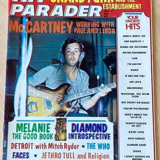 HIT PARADER #88 (November 1971, USA) PAUL McCARTNEY Steve Winwood ANDREW LLOYD WEBBER Seatrain MELANIE Faces