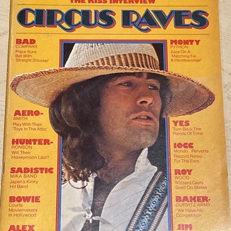 CIRCUS RAVES #113 July 1975 - BAD COMPANY Suzi Quatro SENSATIONAL ALEX HARVEY BAND Hunter Ronson KISS Yes ZZ Top 10CC