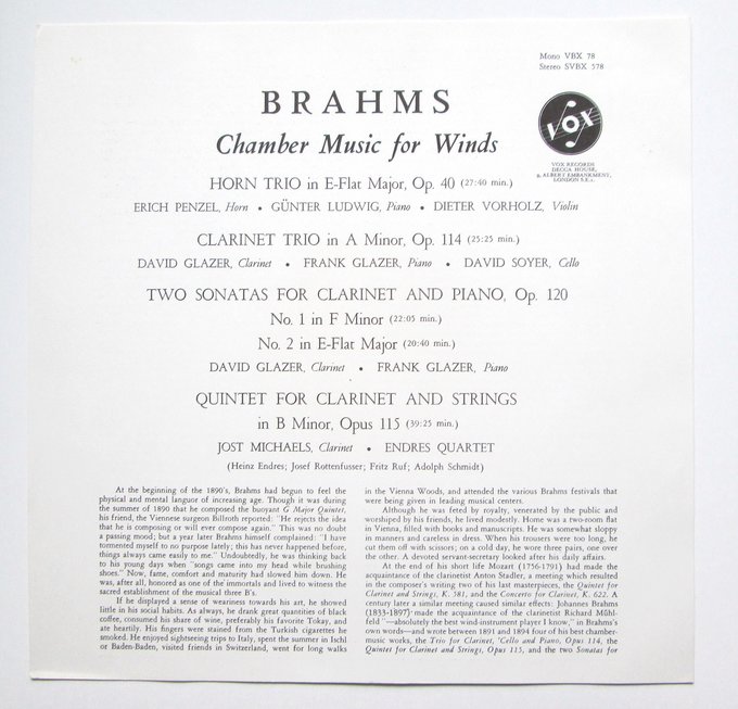 Chamber Music For Winds