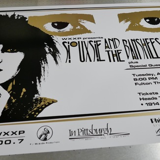 Siouxsie & The Banshees Screen Printed Concert Poster