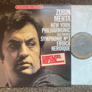 new york philharmonic [beethoven] symphonie no.3 eroica heroique by Zubin Mehta