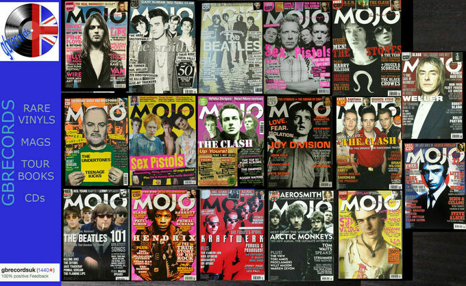 JOB LOT 17 X MOJO MAGAZINE -NO CD- SEX PISTOLS-CLASH EXCELLENT CONDITIONS