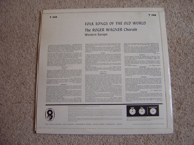 Vol. 2 Western Europe Folk Songs Of The Old World