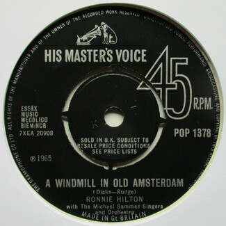 A Windmill In Old Amsterdam / Dear Heart by Ronnie Hilton