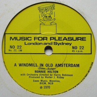 A Windmill In Old Amsterdam / The Ugly Bug Ball by Ronnie Hilton