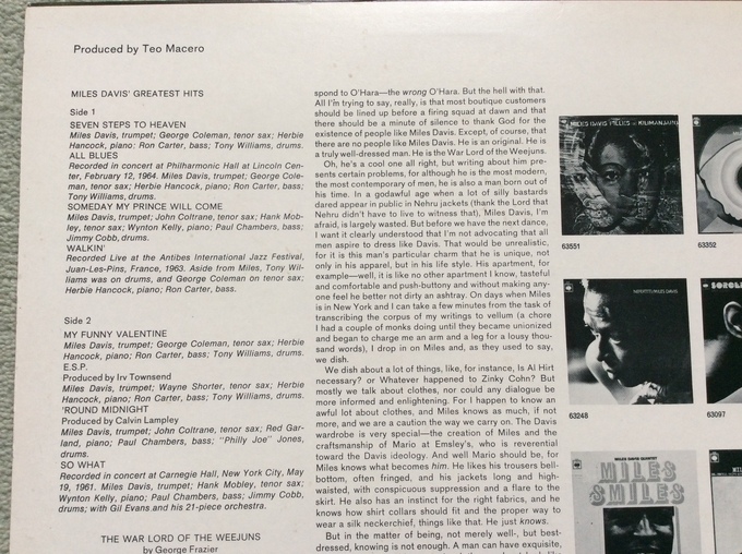 Miles Davis' Greatest Hits