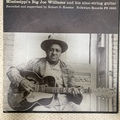 Mississippi Big Joe Williams and his nine-string guitar