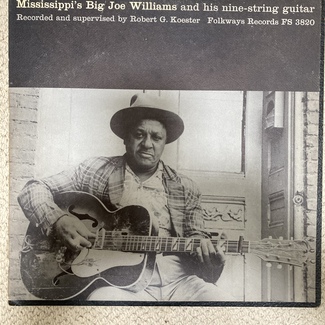 Mississippi Big Joe Williams and his nine-string guitar