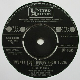 Twenty Four Hours From Tulsa by Gene Pitney
