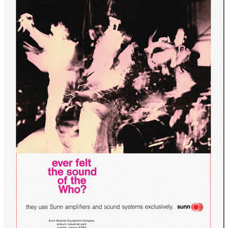 THE WHO - Sunn Amps - promo poster - A2 poster
