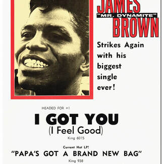 JAMES BROWN - I Got You - promo poster - A1 poster