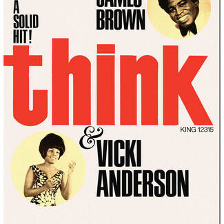 JAMES BROWN - Think - promo poster - A1 poster