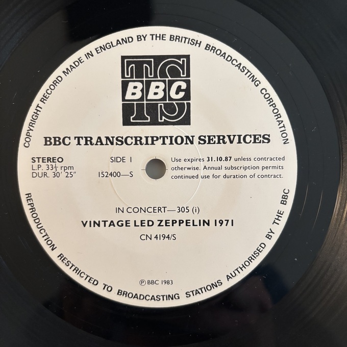 Vintage Led Zeppelin 1971