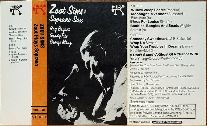 Zoot Plays Soprano