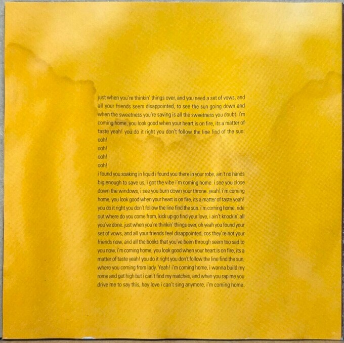 Just When You're Thinkin' Things Over