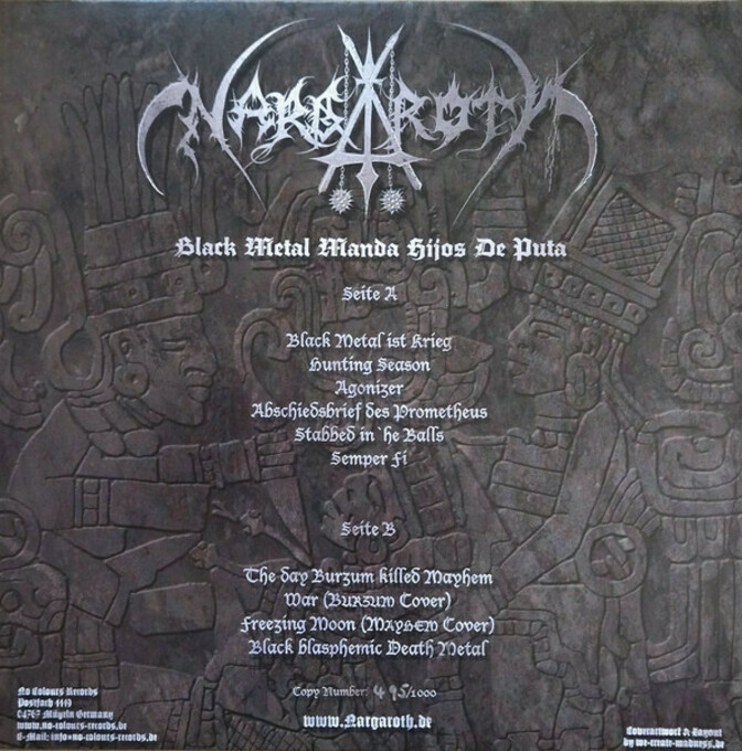 Black Metal Manda Hijos De Puta