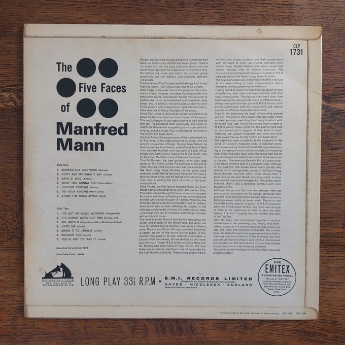 The Five Faces Of Manfred Mann