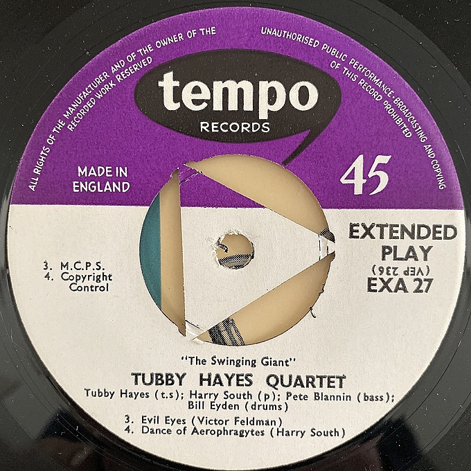 Tubby Hayes Quartet - Volume 1