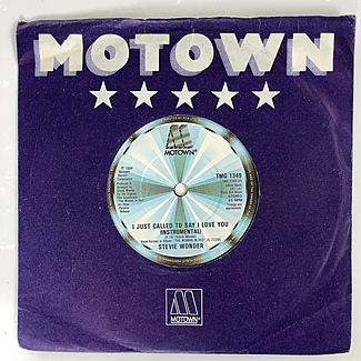 I Just Called To Say I Love You by Stevie Wonder