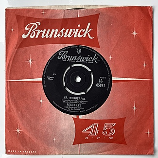 Mr. Wonderful / The Gypsy with fire in his shoes by Peggy Lee