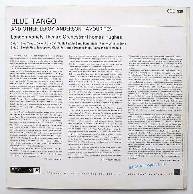 Blue Tango And Other Favourites