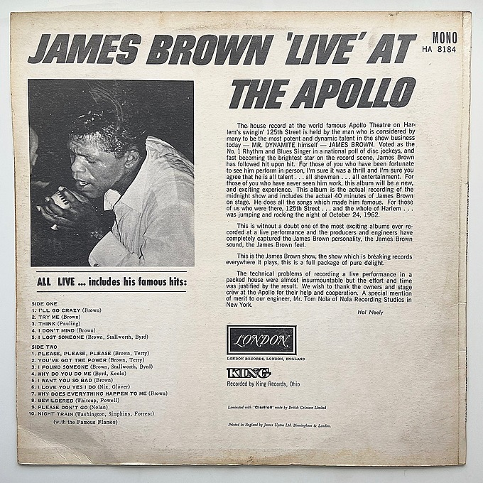 James Brown Live At The Apollo