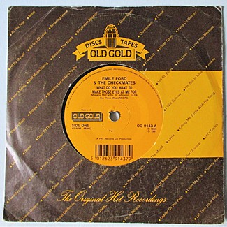 What Do You Want To Make Those Eyes At Me For / Slow Boat To china by Emile Ford & The Checkmates