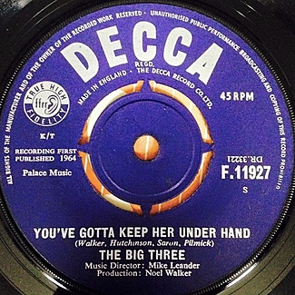 If You Ever Change Your Mind / You've Got To Keep Her Under Hand by The Big Three