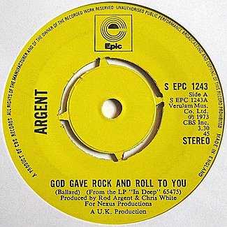 God Gave Rock 'N' Roll To You / Christmas For The Free by Argent