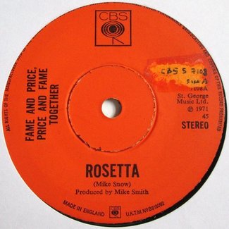 Rosetta / John And Mary by Fame and Price, Price and Fame Together