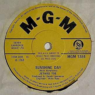 Sunshine Day / Aeroplane by Jethro Tull