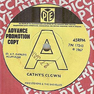 Cathy's Clown / Go-Go Train by Mike Stevens and The Shevells