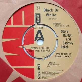 Black Or White / Mad, Mad Moonlight by Steve Harley and Cockney Rebel