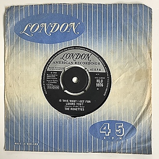 Is this what I get for loving you / You baby by The Ronettes