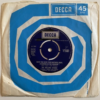 Have You Seen Your Mother, Baby, Standing In The Shadow? / Who's Driving Your Plane by The Rolling Stones
