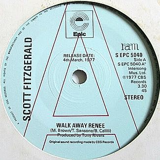 Walk Away Renee by Scott Fitzgerald