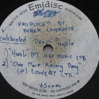 DEEP PURPLE - Hush / One More Rainy Day by Darryl Menkin