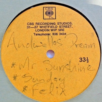 ANDWELLAS DREAM - Mr. Sunshine / Sunday / Felix by Darryl Menkin