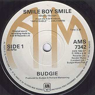 Smile Boy Smile / All At Sea by Budgie