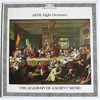 Arne : Eight Overtures by Academy Of Ancient Music / Christopher Hogwood